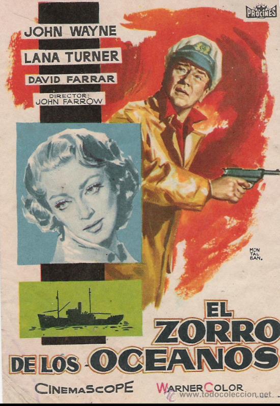 Cine: EL ZORRO DE LOS OCEANOS  DE JOHN WAYNE - Foto 1