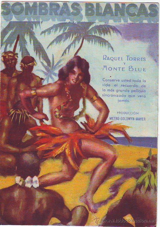 Flyers Publicitaires de Films Anciens: sombras blancas doble