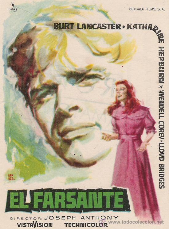 Flyers Publicitaires de Films Anciens: EL FARSANTE DE  BURT LANCASTER
