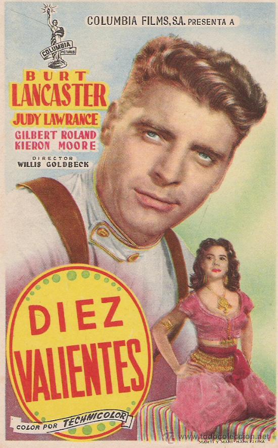 Cine: DIEZ VALIENTES DE  BURT LANCASTER - Foto 1