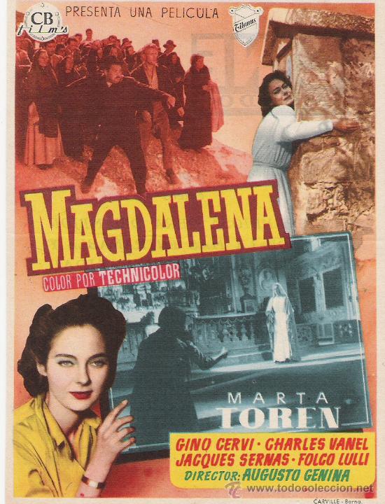 Flyers Publicitaires de Films Anciens: MAGDALENA    CINE MUNDO