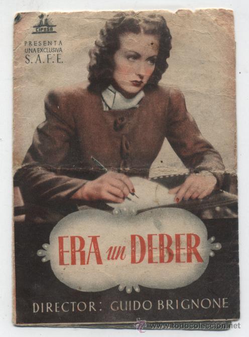 Cine: Era un deber. Doble de Cifesa. - Foto 1