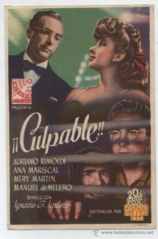 Cine: Culpable. Sencillo de Emisora Films. - Foto 1