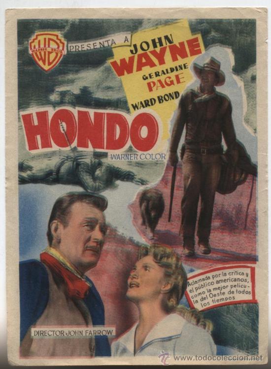 Cine: Hondo. Sencillo de WB. - Foto 1
