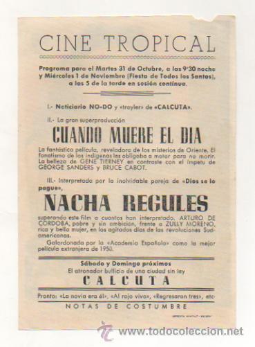 Cine: CUANDO MUERE EL DIA. CINE TROPICAL. - Foto 2