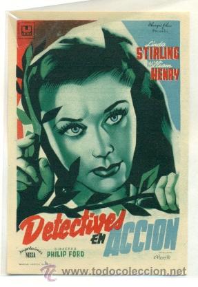 Cine: DETECTIVES EN ACCION - PROGRAMA ORIGINAL CON PUBLICIDAD - - Foto 1
