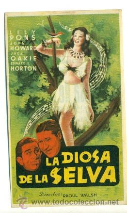 Cine: DIOSA DE LA SELVA   - PROGRAMA ORIGINAL CON PUBLICIDAD  - MBE - Foto 1