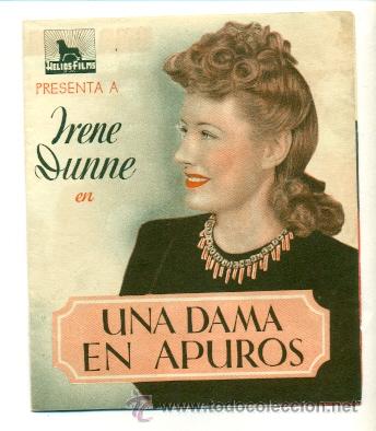 Cine: DAMA EN APUROS - PROGRAMA DOBLE ORIGINAL CON PUBLICIDAD - BE - Foto 1