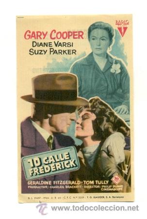 Cine: 10 CALLE FREDERICK - PROGRAMA ORIGINAL CON PUBLICIDAD -ESTADO IMPECABLE - Foto 1