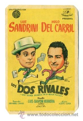 Cine: DOS RIVALES - PROGRAMA ORIGINAL CON PUBLICIDAD - - Foto 1