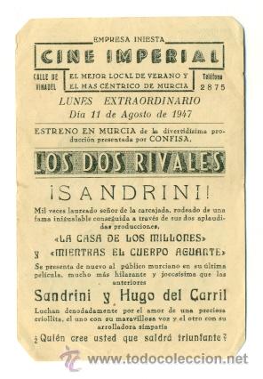 Cine: DOS RIVALES - PROGRAMA ORIGINAL CON PUBLICIDAD - - Foto 2