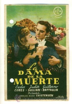 Cine: DAMA DE LA MUERTE   - PROGRAMA   ORIGINAL CON PUBLICIDAD  - - Foto 1