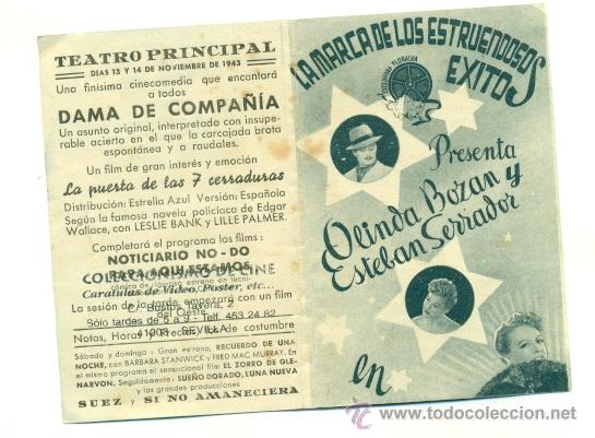 Cine: DAMA DE COMPA&Ntilde;IA   - PROGRAMA   ORIGINAL CON PUBLICIDAD  - - Foto 2