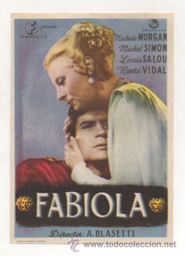 Cine: FABIOLA. CINE LICEO - MALGRAT. 1949. - Foto 1