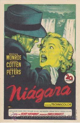 Kino: NIAGARA - Teatro Chapi de Villena (Alicante) - Director: Henry Hathaway - Actores: Marilyn Monroe, J