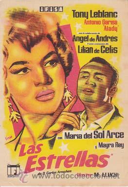 Kino: LAS ESTRELLAS - Director: Miguel Lluch - Actores: Tony Leblanc, Antonio Garisa, Angel de Andr&eacute;s.../