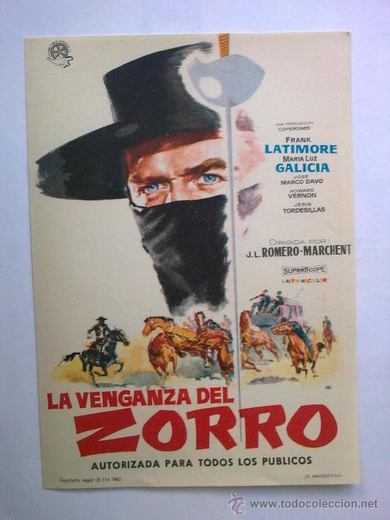 Cine: LA VENGANZA DEL ZORRO - Foto 1
