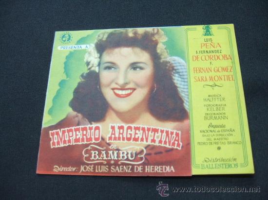 Cine: BAMBU - IMPERIO ARGENTINA - SARA MONTIEL - - Foto 1
