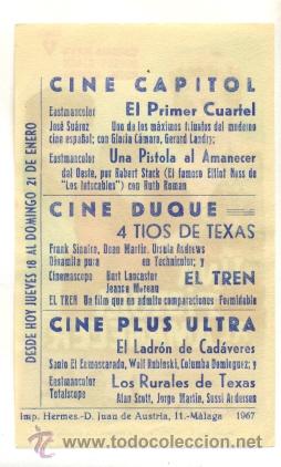 Cine: PISTOLA AL AMANECER, UNA - PROGRAMA ORIGINAL CON PUBLICIDAD - ESTADO IMPECABLE - Foto 2