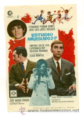Cine: ESTUDIO AMUEBLADO 2 P - PROGRAMA ORIGINAL CON PUBLICIDAD - IMPECABLE - Foto 1