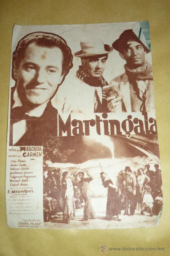 Kino: martingala..1941.ni&ntilde;o de marchena-mary del carmen.espa&ntilde;a films.algo sobado.pero bien