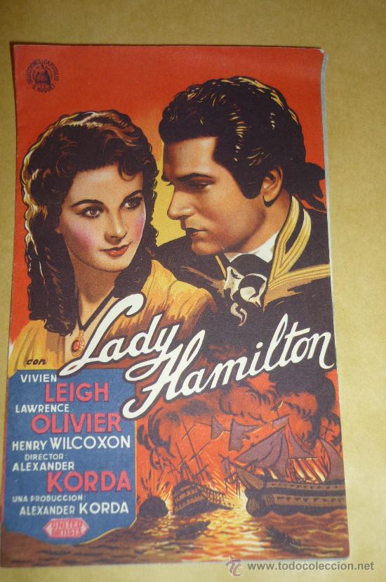 Cine: programa doble -lady hamilton con publicidad. - Foto 1