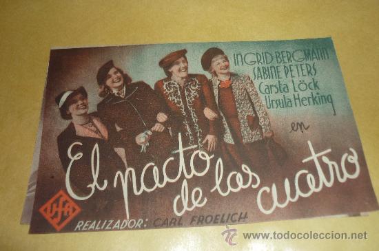 Kino: el pacto de las cuatro - ANTIGUO FOLLETO O PROGRAMAdoble  ,