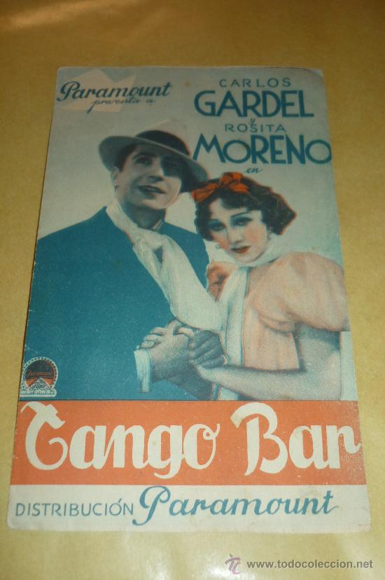 Cine: programa cine - tango bar .carlos gardel.. con publicidad, . - Foto 1