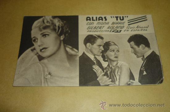 Cine: programa  cine tarjeta - alias tu-- con publicidad, . - Foto 1
