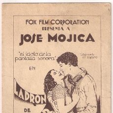 Cine: LADRON DE AMOR PROGRAMA DOBLE CANCIONERO FOX JOSE MOJICA MONA MARIS