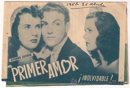 Cine: PTCC 427 PRIMER AMOR PROGRAMA DOBLE AMANECER DIANA DURBIN ROBERT STACK - Foto 1