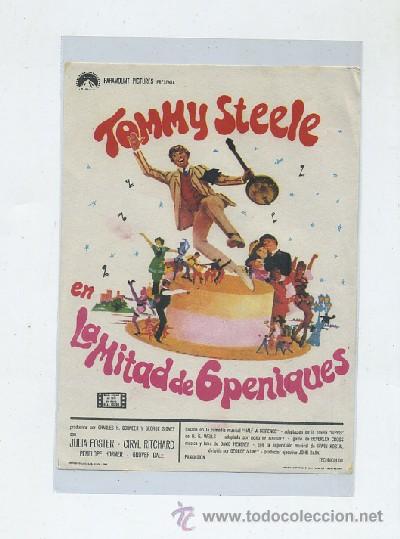 Cine: PROGRAMA DE CINE: LA MITAD DE 6 PENIQUES (PC-947) - Foto 1