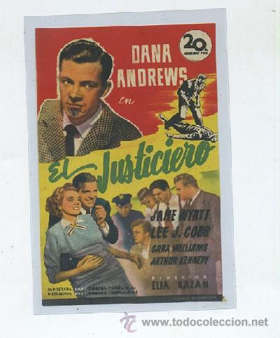 Cine: PROGRAMA DE CINE: EL JUSTICIERO (PC-948) - Foto 1