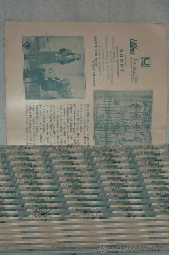 Cine: programa cine doble,,ronny..con publicidad,muy raro, este programa,, - Foto 2
