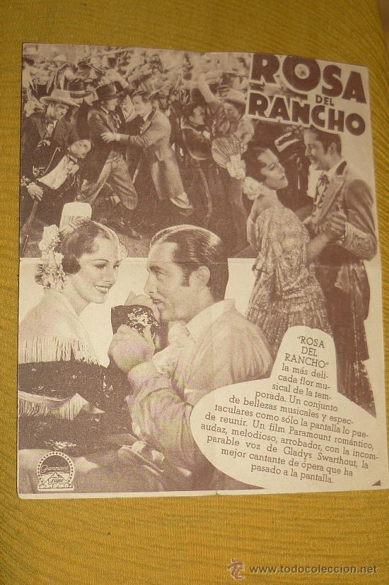 Cine: programa  cine  doble,,ROSA DEL RANCHO,,se&ntilde;ales de doblez pero  estado.. - Foto 2
