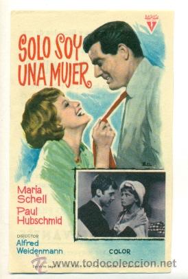 Cine: SOLO SOY UNA MUJER - PROGRAMA ORIGINAL CON PUBLICIDAD - IMPECABLE - Foto 1