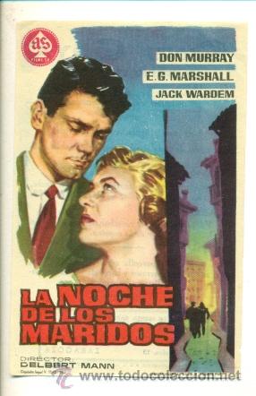 Cine: NOCHE DE LOS MARIDOS , LA  - PROGRAMA ORIGINAL CON PUBLICIDAD  - IMPECABLE - Foto 1
