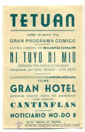 Cine: NI TUYO NI MIO  - PROGRAMA ORIGINAL CON PUBLICIDAD  - IMPECABLE - Foto 2