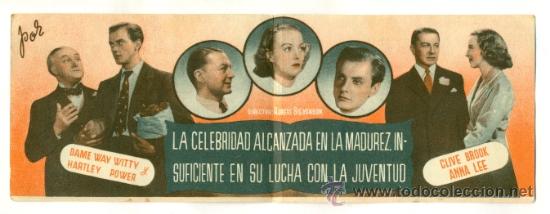 Cine: VUELTA AL AYER  - PROGRAMA ORIGINAL CON PUBLICIDAD  - BE - Foto 2