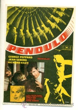 Cine: PENDULO - PROGRAMA ORIGINAL SIN PUBLICIDAD - IMPECABLE - - Foto 1