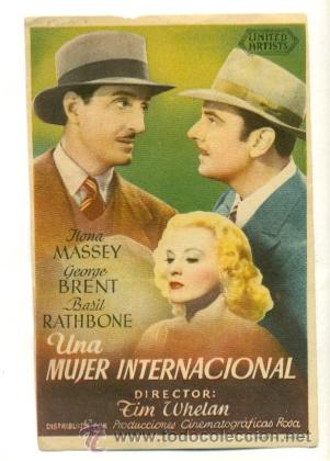 Cine: MUJER INTERNACIONAL - PROGRAMA ORIGINAL SIN PUBLICIDAD - Foto 1