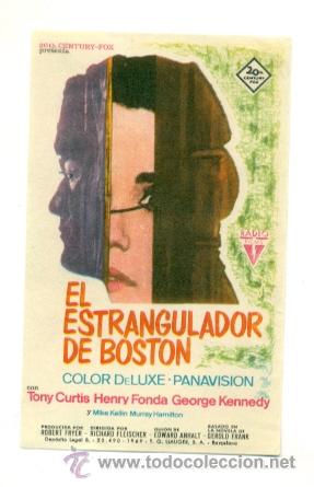 Cine: ESTRANGULADOR DE BOSTON  - PROGRAMA ORIGINAL SIN PUBLICIDAD - IMPECABLE - Foto 1