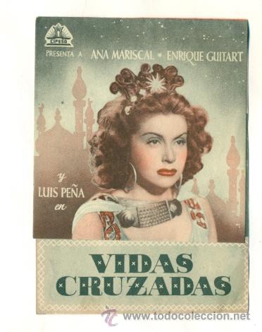 Cine: VIDAS CRUZADAS - PROGRAMA ORIGINAL SIN PUBLICIDAD - - Foto 1