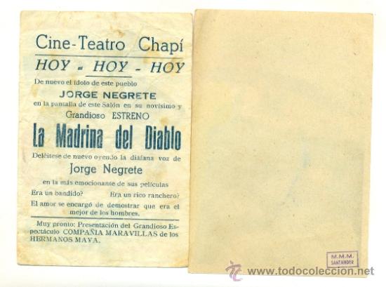 Cine: MADRINA DEL DIABLO - 2X1 - PROGRAMA ORIGINAL SIN Y CON  PUBLICIDAD - - Foto 2