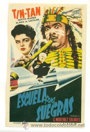 Cine: ESCUELA DE SUEGRAS  - PROGRAMA ORIGINAL SIN  PUBLICIDAD - IMPECABLE - Foto 1
