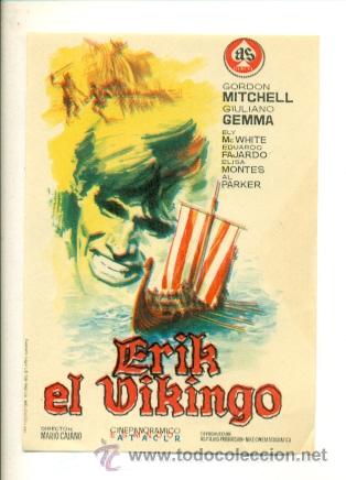 Cine: ERIC EL VIKINGO  - PROGRAMA ORIGINAL SIN  PUBLICIDAD - IMPECABLE - Foto 1