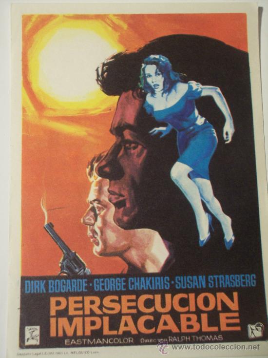 Cine: PERSECUCION IMPLACABLE (DIRK BOGARDE / GEORGE CHAKIRIS) - Foto 1