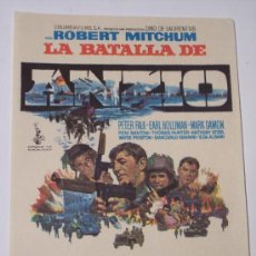 Cine: LA BATALLA DE ANZIO (ROBERT MITCHUM - PETER FALK - EARL HOLLIMAN). Lote 22712888