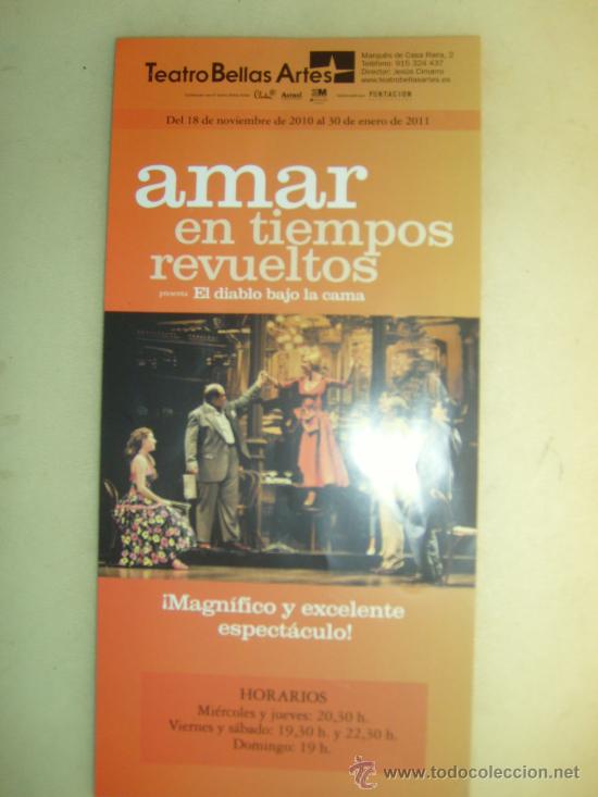 Cine: amar en tiempos revueltos flyer teatro