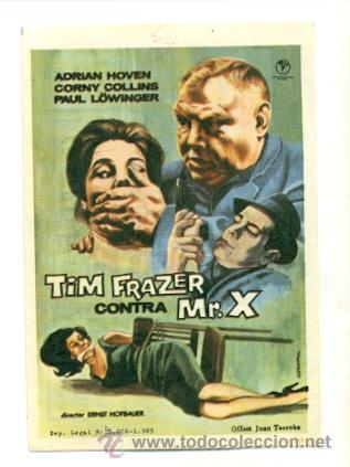 Cine: TIM FRAZER CONTRA MR X  - PROGRAMA ORIGINAL CON PUBLICIDAD - Foto 1